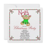 Noel Gingerbread Man CUTE Christmas Party Holiday Personalized Invites