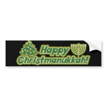 Noël heureux hanoukka Kwanzaa autocollants pour voiture
