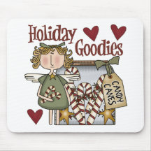 Noël Mousepad de sucreries de vacances Tapis De Souris