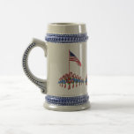 Noël patriotique Stein de sucres de canne Tasse À Café