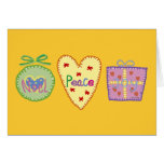 Noel, peace, joy greeting card