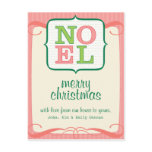 Noel Personalized Christmas Postcard postcards