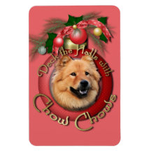 Noël - plate-forme les halls - bouffes de bouffe - magnets rectangulaire