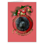 Noël - plate-forme les halls - Newfie Carte De Vœux