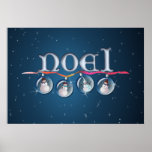 NOEL & SNOWMEN by SHARON SHARPE Posters