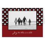 Noël tisse des cartes photos de vacances de Noël