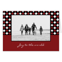 Noël tisse des cartes photos de vacances de Noël