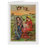 Noël vintage carte de vœux