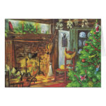 Noël vintage personnalisable carte de vœux