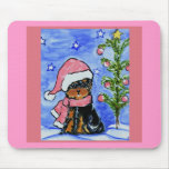 Noël Yorkie Poo Tapis De Souris
