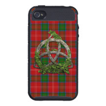 Noeud de trinité et tartan celtiques de Chisholm d