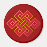 Noeud éternel de bouddhisme de karma de mandala aimants pour réfrigérateur