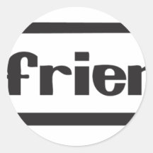nofriendo round sticker