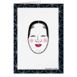NOH Mask Greeting Card