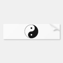 Noir de Taijitu de Chinois de signe de Taoism de Y Autocollants Pour Voiture