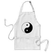 Noir de Taijitu de Chinois de signe de Taoism de Y Tablier