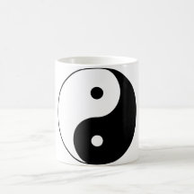 Noir de Taijitu de Chinois de signe de Taoism de Y Tasse À Café