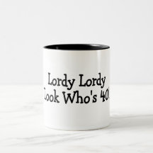 Noir de Whos 40 de regard de Lordy Lordy Tasses À Café