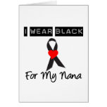 Noir d'usage du mélanome I pour ma Nana Cartes De Vœux