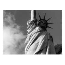 noir et blanc de liberté cartes postales