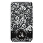 Noir et blanc de motif de Paisley personnalisé Étui iPod Touch
