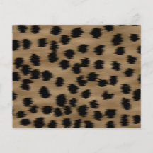 Noir et modèle d'impression de guépard de Brown Prospectus Customisé