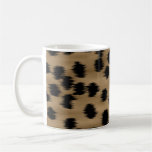 Noir et modèle d'impression de guépard de Brown Tasses À Café