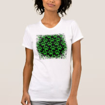 Noir mignon de vert d'empreintes de pattes de chio t-shirts