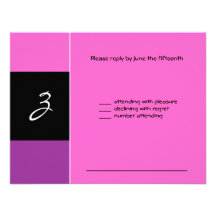 Noir rose RSVP de Zoe Joelle Faire-parts