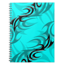 Noir sur le carnet cyan de "fumée"