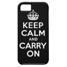 Noircissez maintiennent calme et continuent le cas coque iPhone 5 Case-Mate