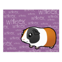 Noisy Guinea Pig (smooth hair) Postcard
