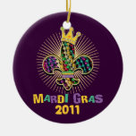 NOLA Dat Fleur de is beads Christmas Ornament