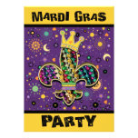 NOLA Dat Fleur de lis beads Personalized Invite