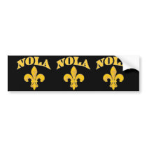 NOLA Fleur De Lis Bumper Stickers