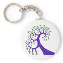 NOLA FLEUR DE LIS TREE KEY CHAINS