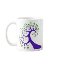 NOLA FLEUR DE LIS TREE COFFEE MUG
