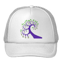 NOLA FLEUR DE LIS TREE TRUCKER HATS