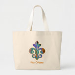 NOLA Painted Fleur de lis (7) Bag