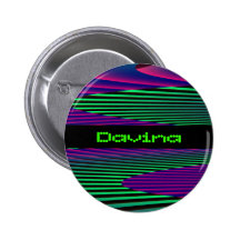 Nom au néon de coutume de mers badge
