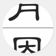 Nom chinois pour Ken 20672_2.pdf Autocollant Rond