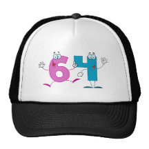 Nombre heureux 64 casquettes de camionneur