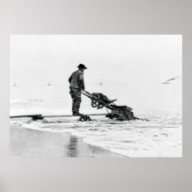 NOME ALASKA BEACH MINER  c. 1915 Poster