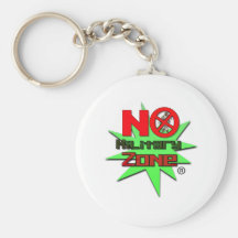 NoMilitaryZone Keychains