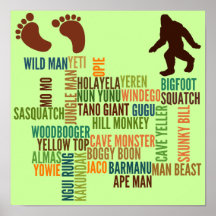 Noms pour Bigfoot Affiches