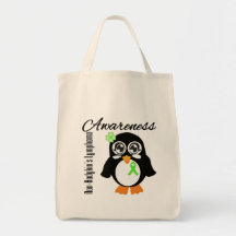 Non-Hodgkin's Lymphoma Awareness Penguin Tote Bag