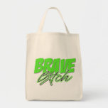 Non-Hodgkins Lymphoma Brave Bitch Tote Bags