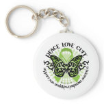 Non-Hodgkins Lymphoma Butterfly Tribal Key Chains