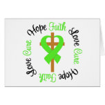 Non-Hodgkins Lymphoma Faith Hope Love Cross Cards