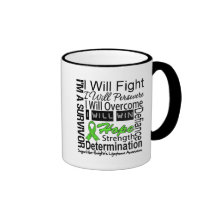 Non-Hodgkins Lymphoma Fight Persevere Overcome Win Coffee Mugs